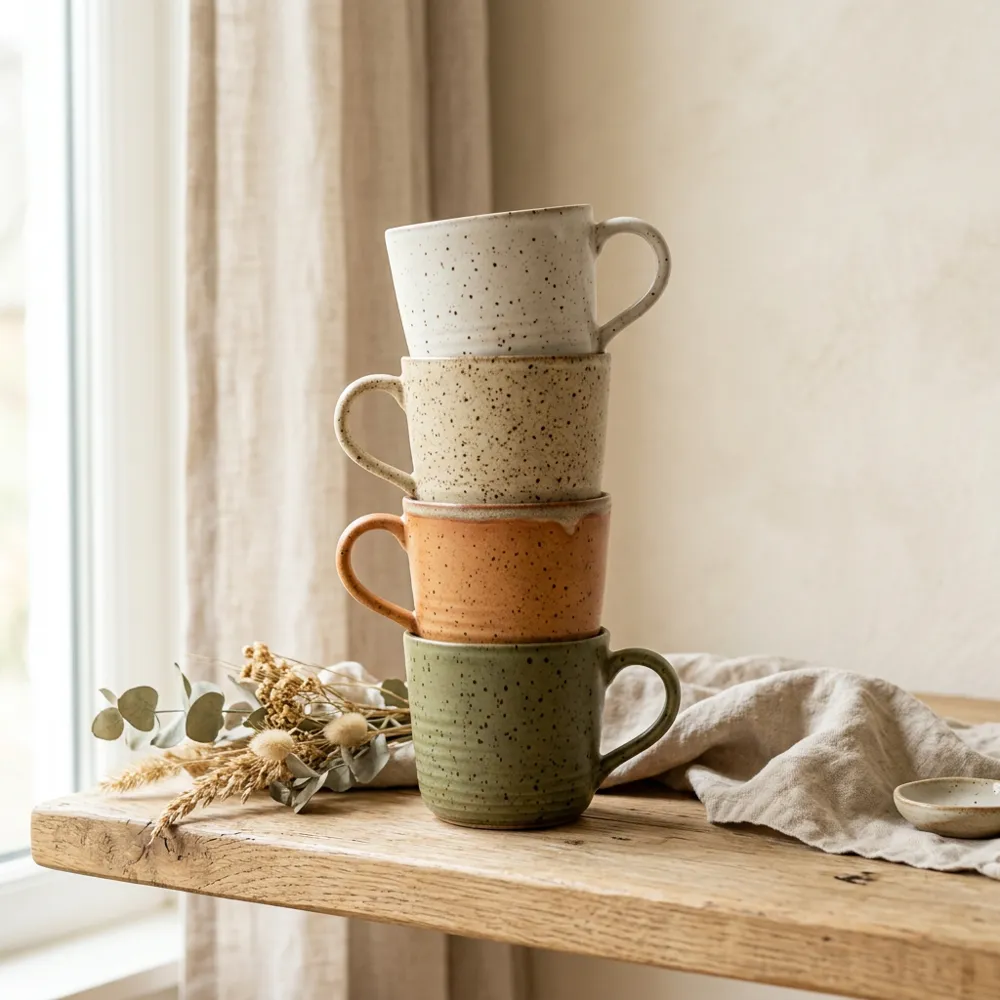 Speckle Stoneware Mugs
